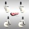 Service Caster 3 Inch 316SS Nylon Wheel Swivel 1-1/4 Inch Expanding Stem Caster Brake SCC, 2PK SCC-SS316EX20S314-NYS-2-TLB-2-114 - alternate 6